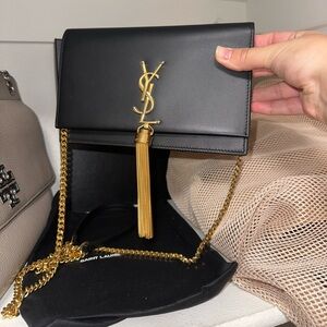 BRAND NEW YSL Saint Laurent purchase Kate Chain Wallet with Tassel